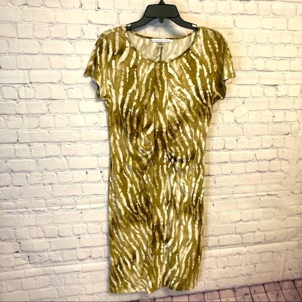 Peter Nygard camo jersey dress size S